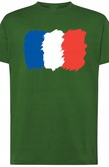 Francja Męski Modny T-Shirt Flaga Nadruk Rozm.L Inna marka