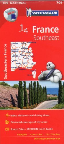 Francja Południowo-Wschodnia. Mapa 1:500 000 Michelin Travel Publications