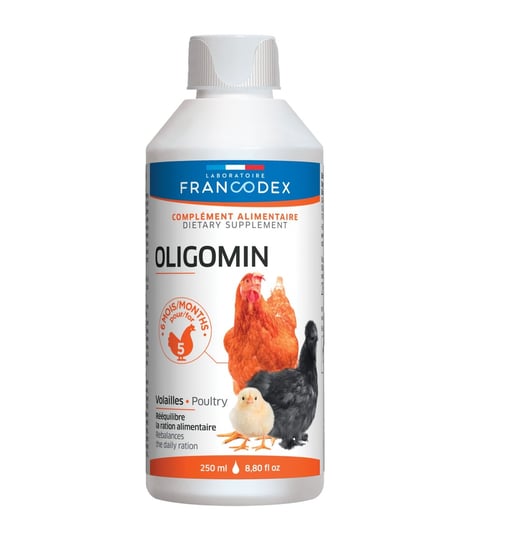 FRANCODEX Oligomin preparat dla drobiu wspomagający wzrost 250 ml Francodex