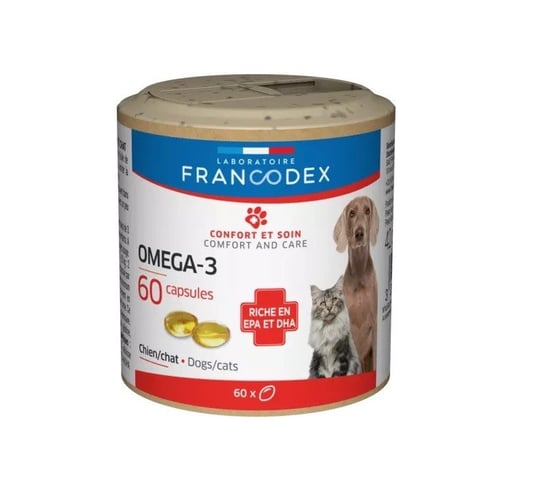 FRANCODEX Omega-3, dla psów i kotów 60  tab. Francodex
