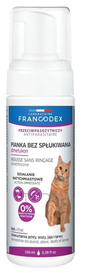 FRANCODEX Pianka bez spłukiwania na pchły dla kota 150ml Francodex