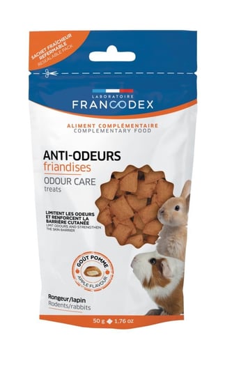 FRANCODEX Przysmak dla gryzoni na nieprzyjemne zapachy 50g Francodex