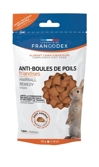 FRANCODEX Przysmak dla królika przeciw zakłaczeniom 50g Francodex