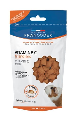 FRANCODEX Przysmak dla swinki morskiej z witaminą C 50g Francodex