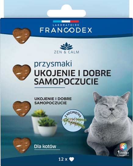 FRANCODEX Przysmaki antystresowe z kocimiętką dla kota 12 szt. Francodex