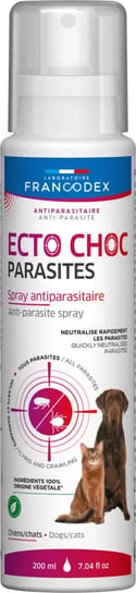 FRANCODEX Spray przeciwpasożytniczy ECTO CHOC PARASITES dla psów i kotów 200 ml Francodex