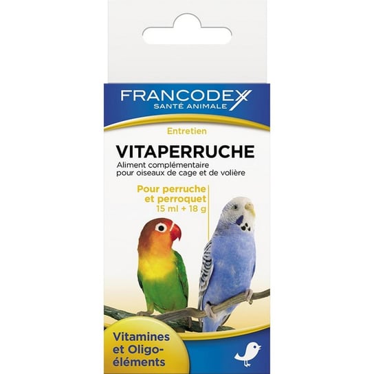 FRANCODEX Witaminy dla papug Zakrzywiony Dziób 15ml + 18g Francodex