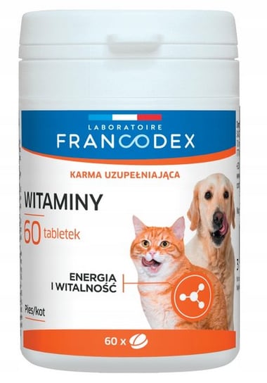 Francodex Witaminy dla psów i kotów 60 tabletek Francodex