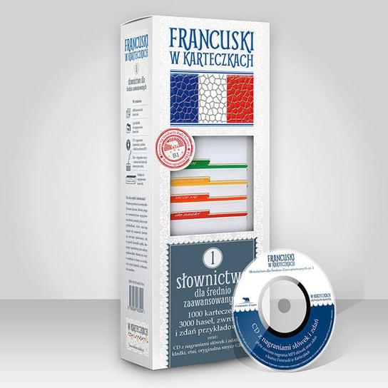 Francuski w karteczkach. Słownictwo dla średnio-zaawansowanych. Część 1 + CD Opracowanie zbiorowe