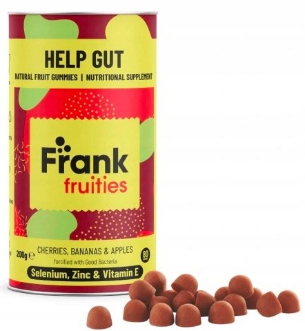 Frank Fruities, Siła Prebiotyku Odporność Jelita, 80 Żelek Frank Fruities