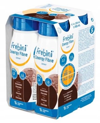 Frebini Energy Drink, Czekoladowy Dla Dzieci, 4x200ml Frebini