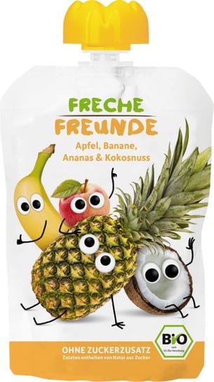 Freche Freunde BIO Mus Jabłko Banan Ananas Kokos Freche Freunde