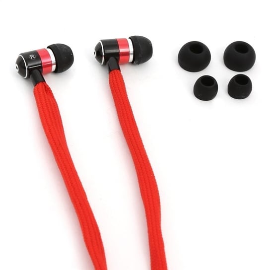 FREESTYLE SHOELACE EARPHONES + MIC FH2112 RED [42780] Freestyle