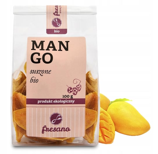 Fresano Owoce Suszone Mango Bio 100g Fresano