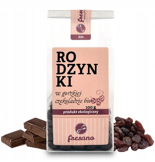 Fresano Rodzynki w Gorzkiej Czekoladzie 100g Fresano