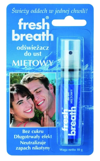Fresh Breath, odświeżacz do ust Miętowy, 10 g Fresh Breath