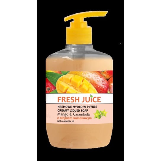 Fresh Juice, kremowe mydło w płynie Mango & Carambola z olejkiem kameliowym, 460 ml Fresh Juice