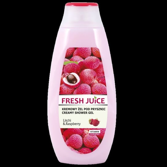 Fresh Juice, kremowy żel pod prysznic Litchi & Raspberry, 400 ml Fresh Juice