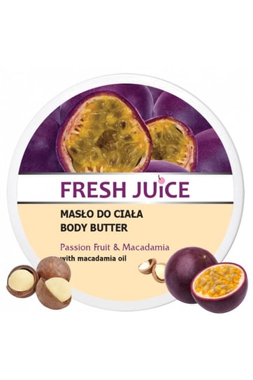 Fresh Juice Masło Do Ciała Z Olejem Makadamia O Zapachu Passion Fruit & Macadamia Marakuja & Makadamia 225ml Fresh Juice