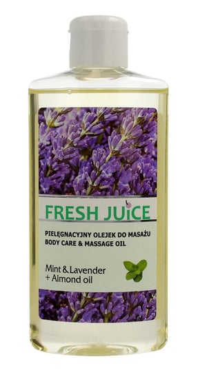 Fresh Juice, pielęgnacyjny olejek do masażu Mint & Lavender+Almond Oil, 150 ml Fresh Juice