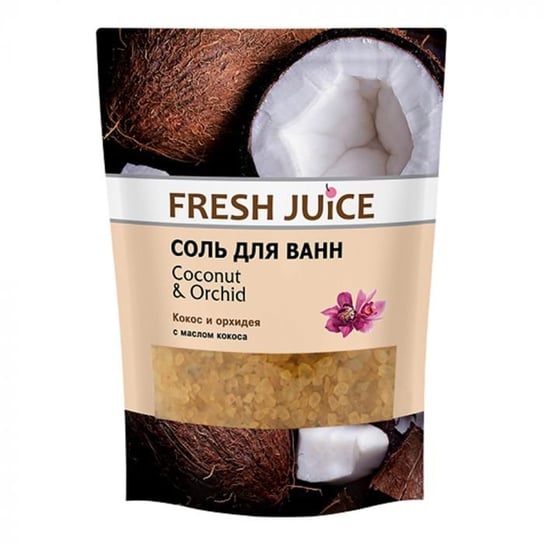 Fresh Juice, Sól do kąpieli, Kokos i Orchidea, 500g Fresh Juice