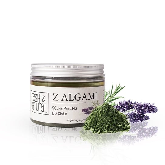 Fresh & Natural Z Algami, Peeling Do Ciała Solny, 550 G Fresh&Natural