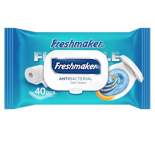 FRESHMAKER AntiBacterial 40szt - papier nawilżany chusteczki Freshmaker
