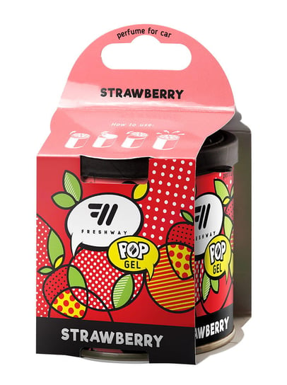 Freshway zapach samochodowy w puszcze pop gel - strawberry  truskawka Inna marka