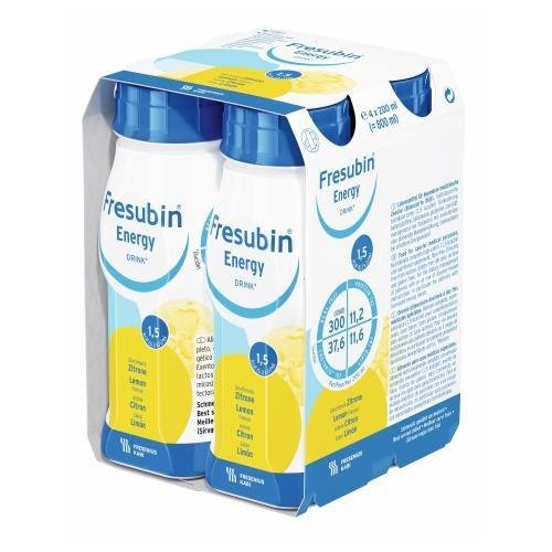 Fresubin Energy Drink, płyn odżywczy o smak cytrynowym, 4x200 ml FRESENIUS KABI