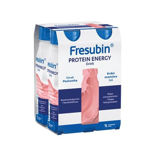 Fresubin, Protein Energy Drink, napój wysokoenergetyczny o smaku poziomkowym, 4x200 ml Fresubin