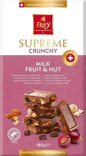 FREY Supreme Crunchy Milk Fuit & Nut czekolada mleczna z bakaliami 180g Lindt