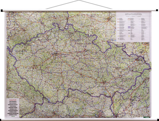 Freytag&Berndt, Czechy mapa ścienna samochodowa, 1:400 000 Freytag&Berndt