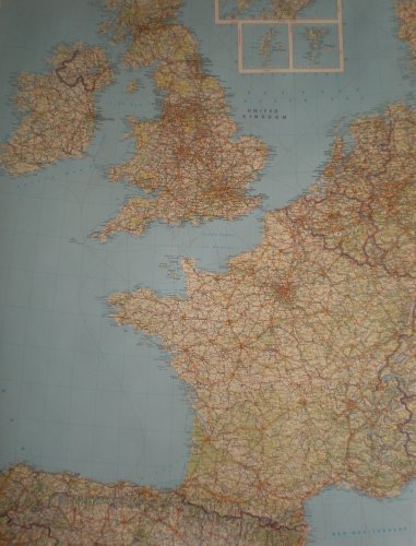 Freytag&Berndt, Europa Zachodnia mapa ścienna samochodowa, 1:2 000 000 Freytag&Berndt
