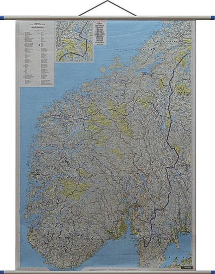 Freytag&Berndt, mapa ścienna Norwegia, 1:600 000 Opracowanie zbiorowe