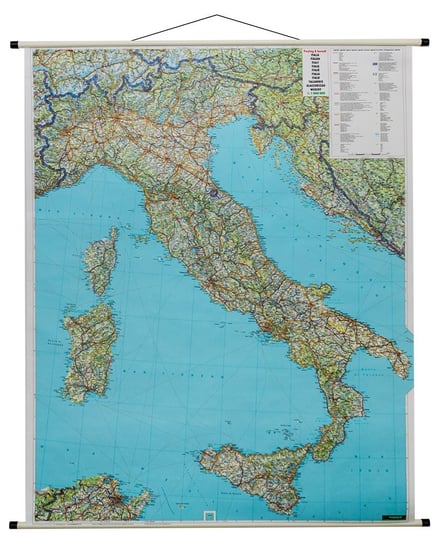 Freytag&Berndt, mapa ścienna samochodowa Włochy, 1:1 000 000 Freytag&Berndt