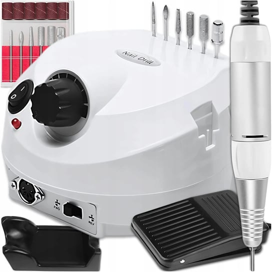 Frezarka Do Paznokci Manicure Pedicure Mocna 65W Zestaw Frezy Ceramiczne MEMFLOW
