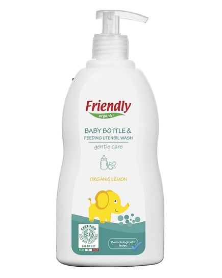 Friendly Organic, Płyn do mycia butelek i smoczków, Cytryna, 500 ml Friendly Organic