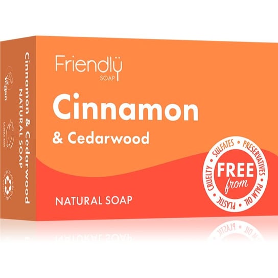 Friendly Soap Natural Soap Cinnamon & Cedarwood mydło naturalne 95 g Inna marka
