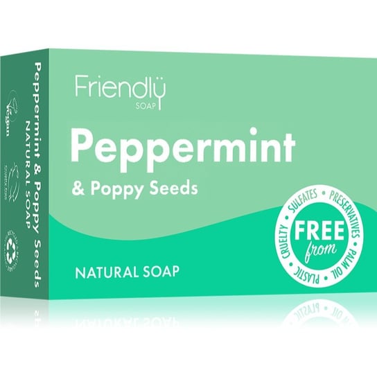 Friendly Soap Natural Soap Peppermint & Poppy Seeds mydło naturalne 95 g Inna marka