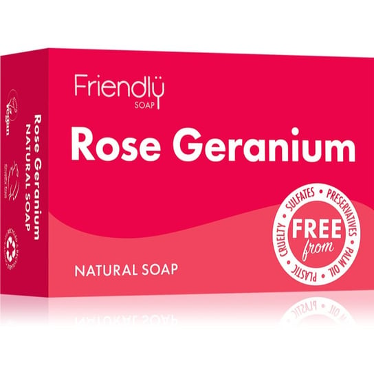 Friendly Soap Natural Soap Rose Geranium mydło naturalne 95 g Inna marka