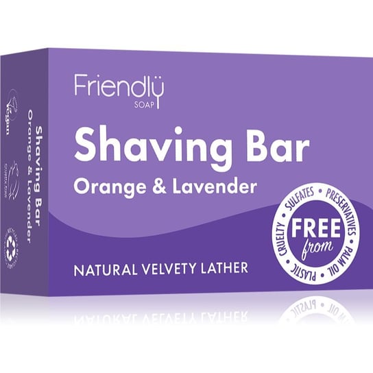 Friendly Soap Shaving Bar Orange & Lavender mydło naturalne do golenia 95 g Inna marka