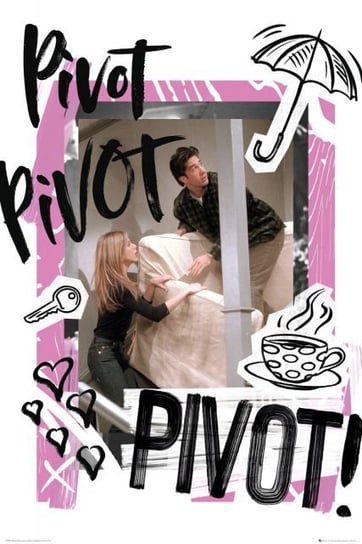 Friends Przyjaciele Pivot Ross i Rachel - plakat 61x91,5 cm Friends