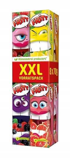 FRITT XXL mega zestaw owocowych gum dla dzieci 560g Fritt