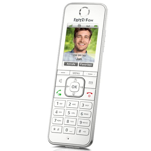 FRITZ!Fon C6 - Telefon bezprzewodowy DECT biały Smart Home FRITZ!