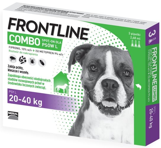 FRONTLINE Combo Spot -On Pies L 20-40kg (pipeta 3x 2,68ml) FRONTLINE