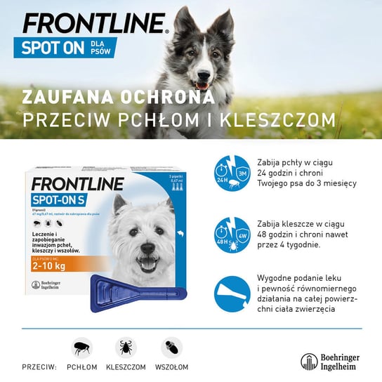 Frontline Spot-On L krople 3 pipety przeciwko pchłom i kleszczom dla psów  20-40 kg Inny producent