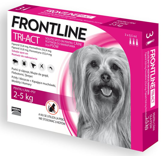 FRONTLINE Tri-Act XS 2-5kg (pipeta 3 x 0,5ml) FRONTLINE