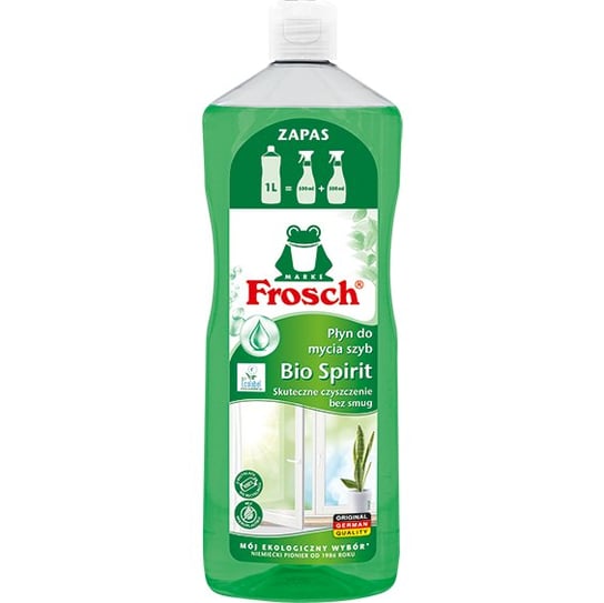 Frosch Bio Spirit Płyn do mycia szyb zapas 1l Frosch
