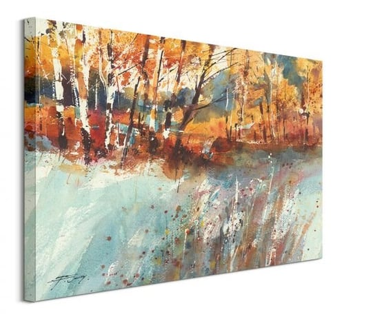 Frost and Autumn Birches - obraz na płótnie Pyramid International