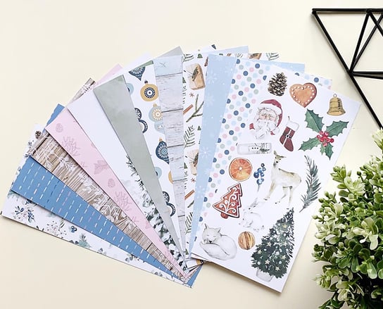 Frosty season - zestaw papierów do scrapbookingu w rozmiarze Notebook (10x21cm) Studio Forty